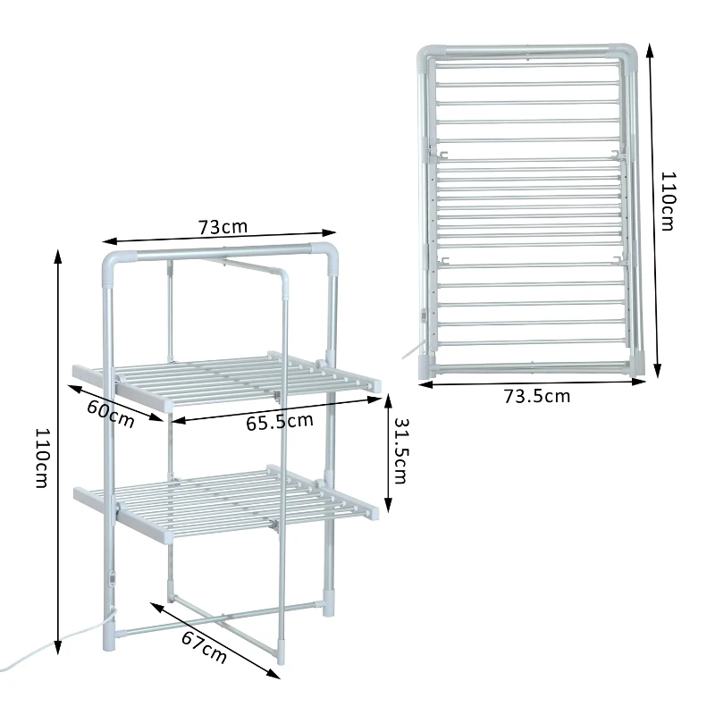 HOMCOM PODGRZWANY WIESZAK ŁAZIENKOWY