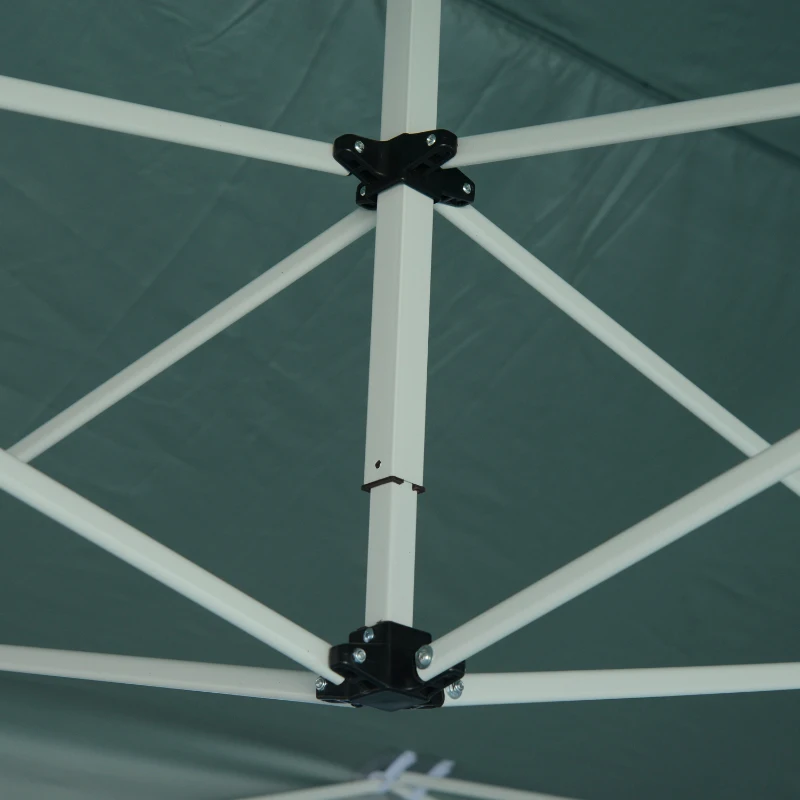 Outsunny PAWILON OGRODOWY NAMIOT SKŁADANY Z 3 ŚCIANAMI BOCZNYMI 3x4,5M zielony