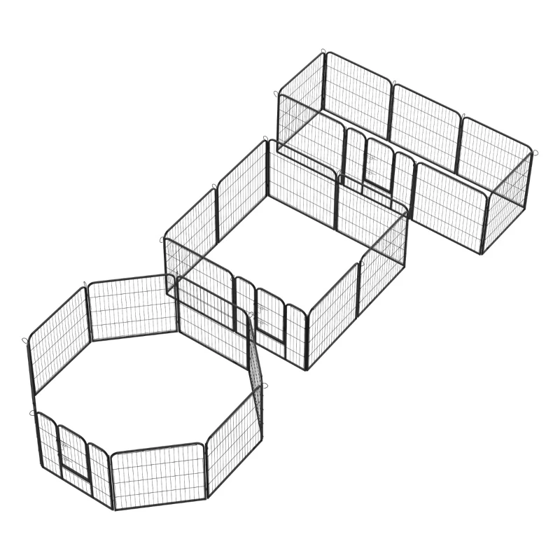 PawHut® Kojec Zagroda dla Psa Szczeniąt Wielowariantowy 80x80 cm