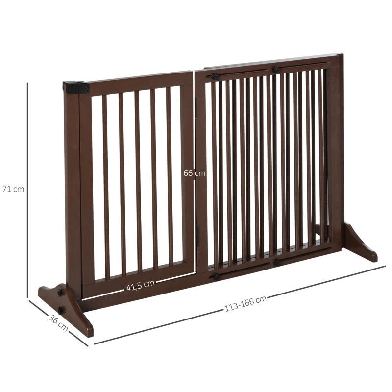 Barierka zabezpieczająca do drzwi dla psów Barierka odgradzająca Barierka zabezpieczająca Bramka dla psa drewno sosnowe brązowy