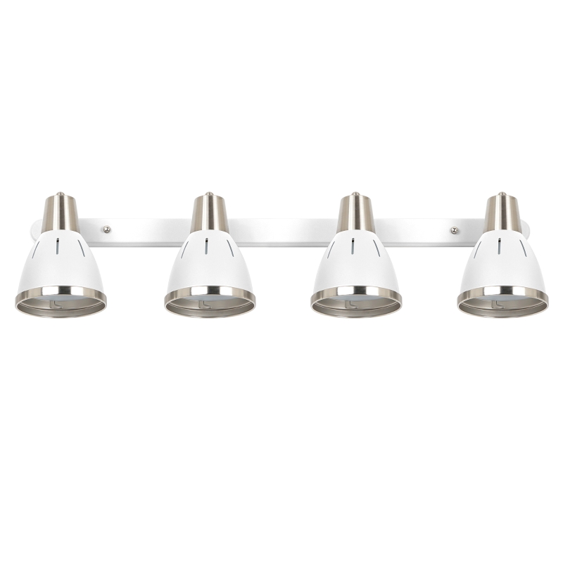 HOMCOM® KINKIET ZESTAW 4 REFLEKTORÓW ŚCIENNYCH OBROTOWA LAMPA PUNKTOWA