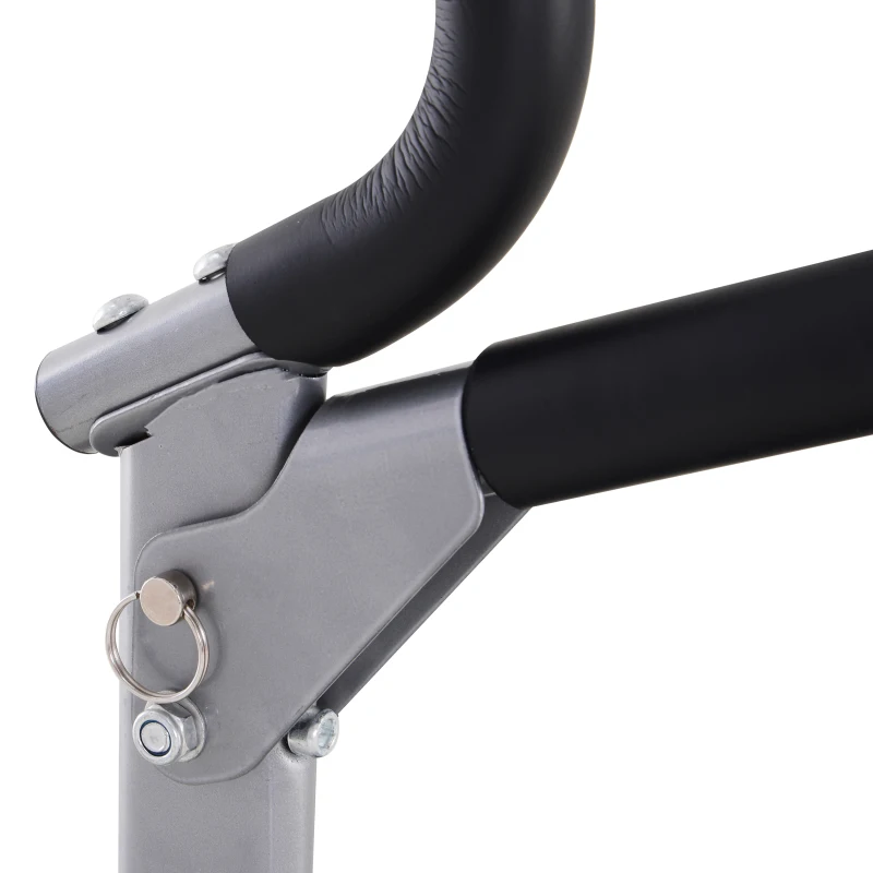 HOMCOM® BIEŻNIA NIEELEKTRYCZNA WYŚWIETLACZ LCD 3 STOPNIE POCHYLENIA SKŁADANA stal 123 X 58,5 X 115-140 cm