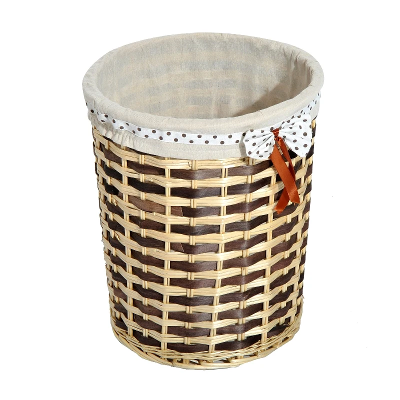 HOMCOM KOSZE WIKLINOWE ZESTAW 3 SZT. POKRYWA