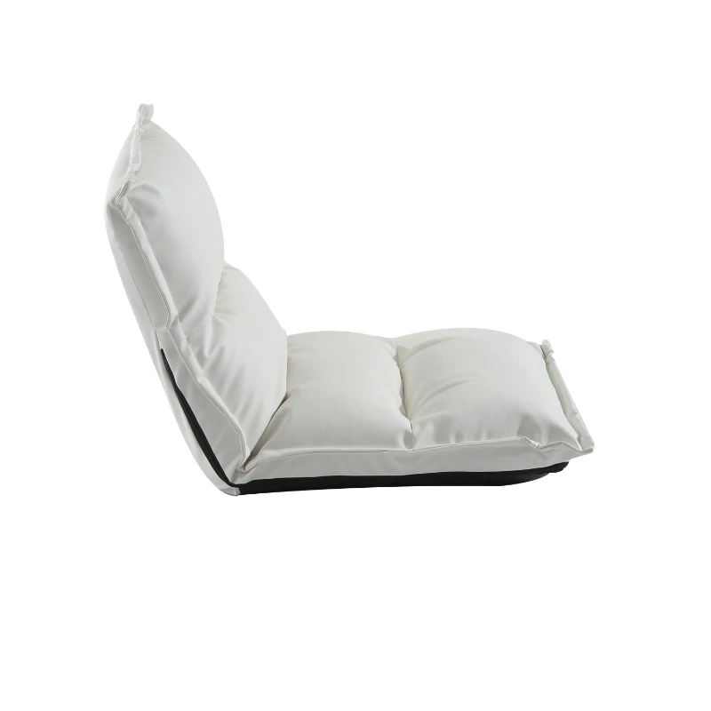 HOMCOM PODUSZKA SIEDZISKO Z OPARCIEM SKŁADANE białe