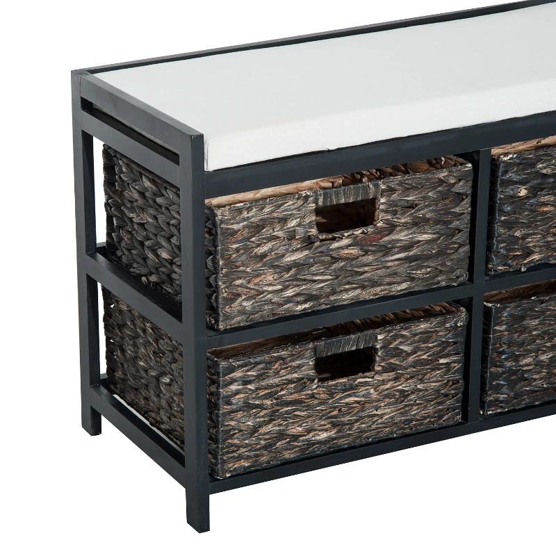 HOMCOM ŁAWKA SKRZYNIA SIEDZISKO PUFA DREWNO