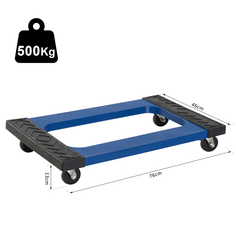 DURHAND WÓZEK TRANSPORTOWY TWORZYWO KÓŁKA NOŚNOŚĆ 500KG