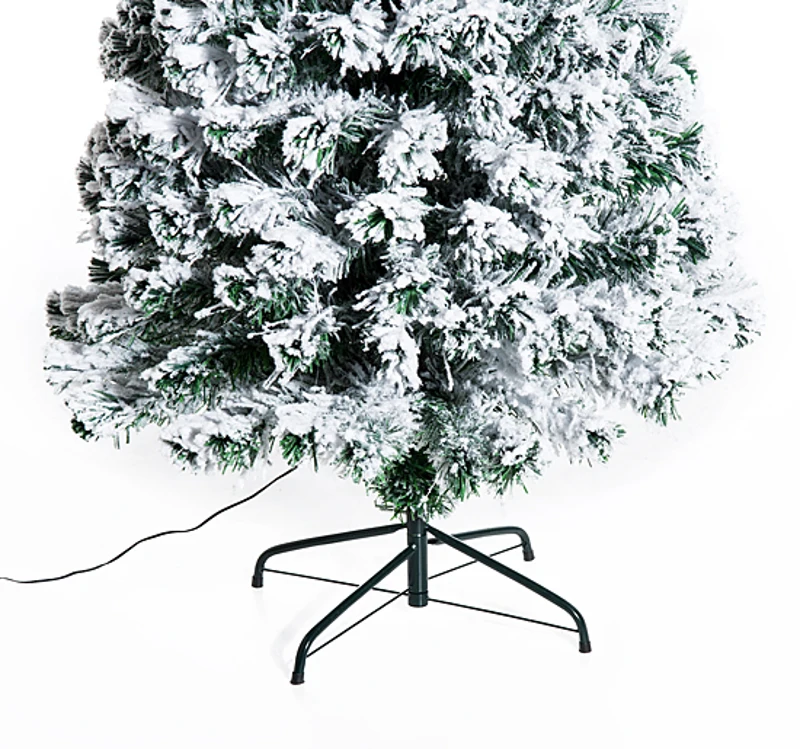 HOMCOM CHOINKA SZTUCZNA ŚNIEG 180 CM LED