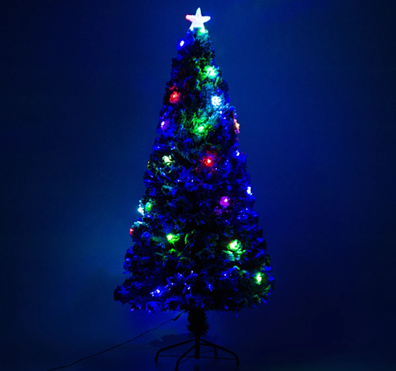 HOMCOM CHOINKA SZTUCZNA ŚNIEG 180 CM LED