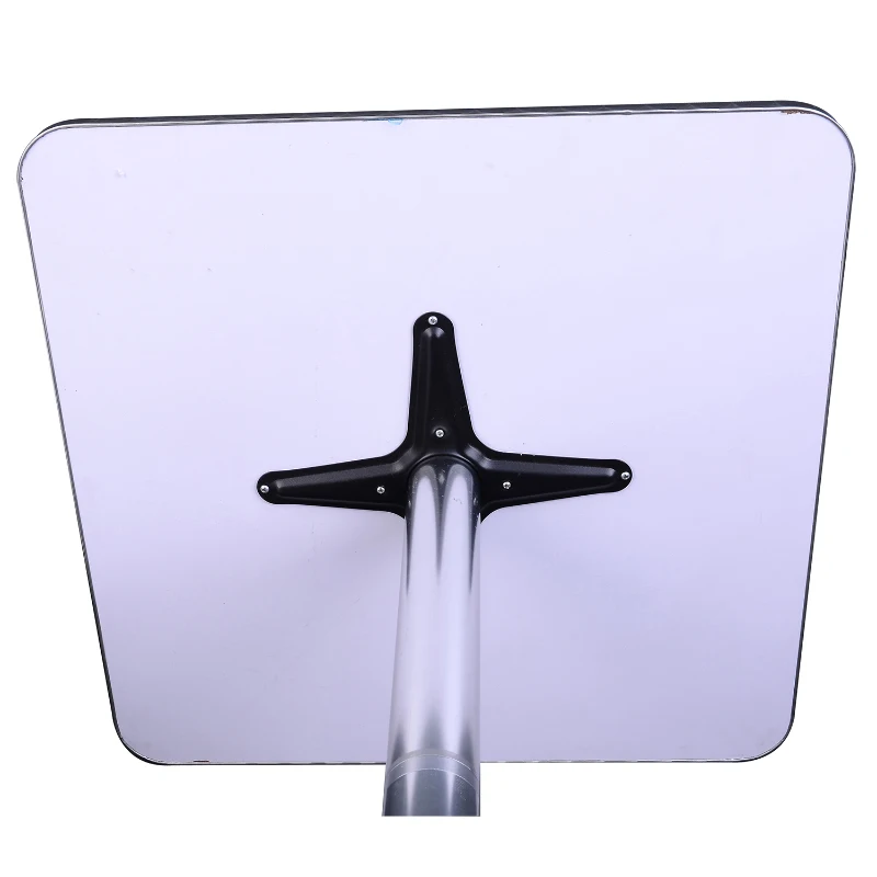 HOMCOM STÓŁ BAROWY BISTRO PUB REGULACJA WYS. KWADRAT ALUMINIUM srebrny