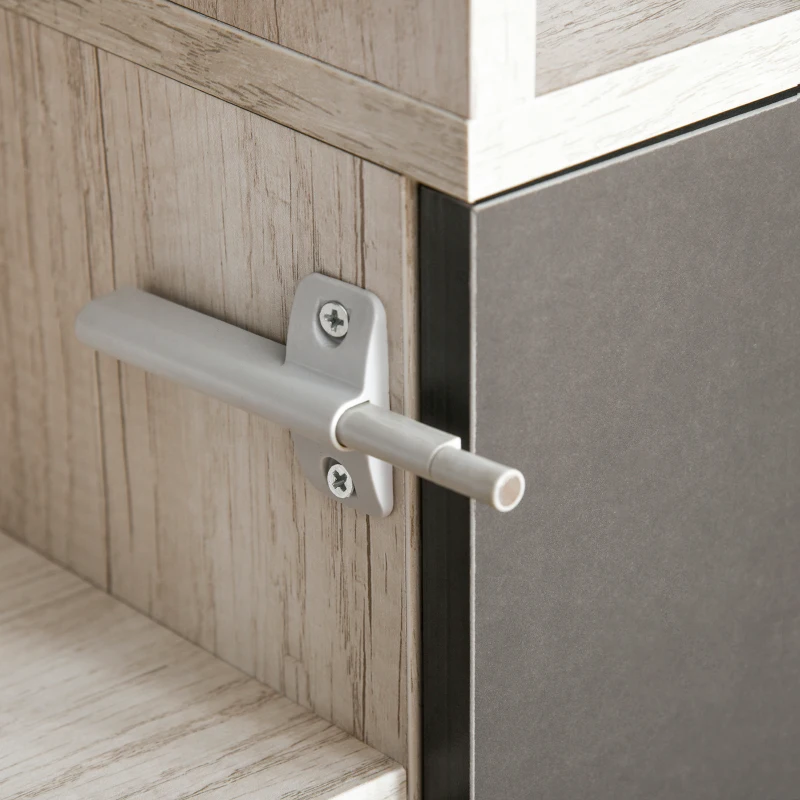 HOMCOM boekenkast, Staande kast, archiefkast, multifunctionele kast, donkergrijs, 80 x 40 x 120 cm