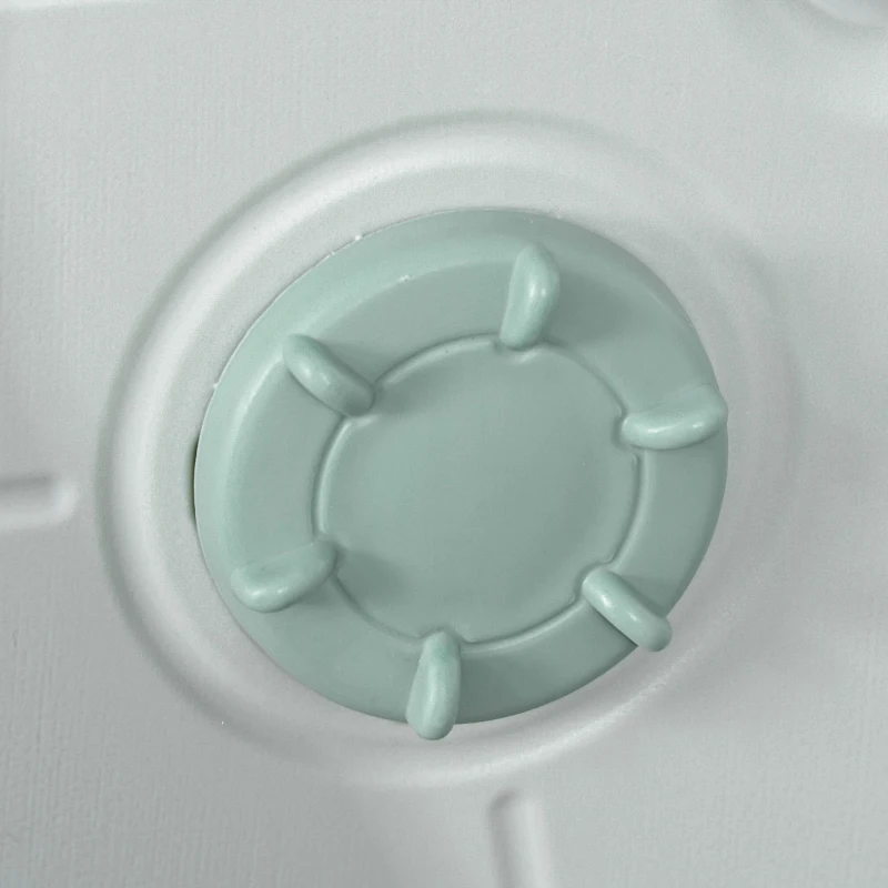 HOMCOM leertoren opstapje staand met 2 treden piramidestructuur veiligheid badkamer slaapkamer keuken blauw + grijs voor 2-5 jaar HDPE PP 43,5 x 38,5 x 61 cm