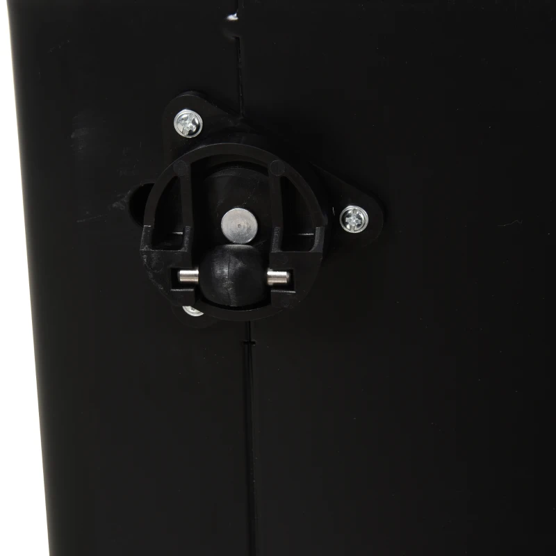 Vinsetto rolcontainer, archiefkast, kantoorcontainer met 3 laden, kantoorkast, opslag, container, staal, zwart, 39 x 48 x 59 cm