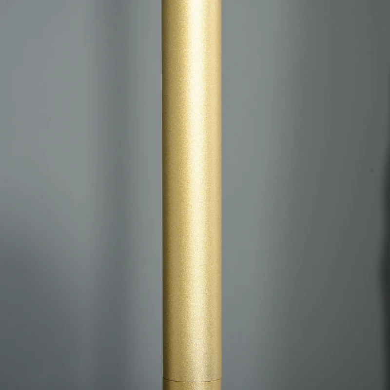 HOMCOM Vloerlamp met PU-trommelkap voor op kantoor in de woonkamer wit