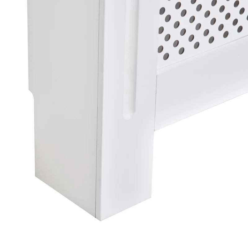 HOMCOM® radiatorombouw 112 cm witte radiatorbekleding verwarmingsbedekking, MDF, (112 L x 82 B x 19 H cm)
