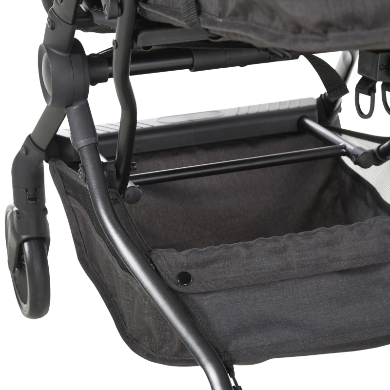 HOMCOM kinderwagen inklapbare buggy babyzitje babybedje 0-36 maanden 88 x 42 x 105 cm