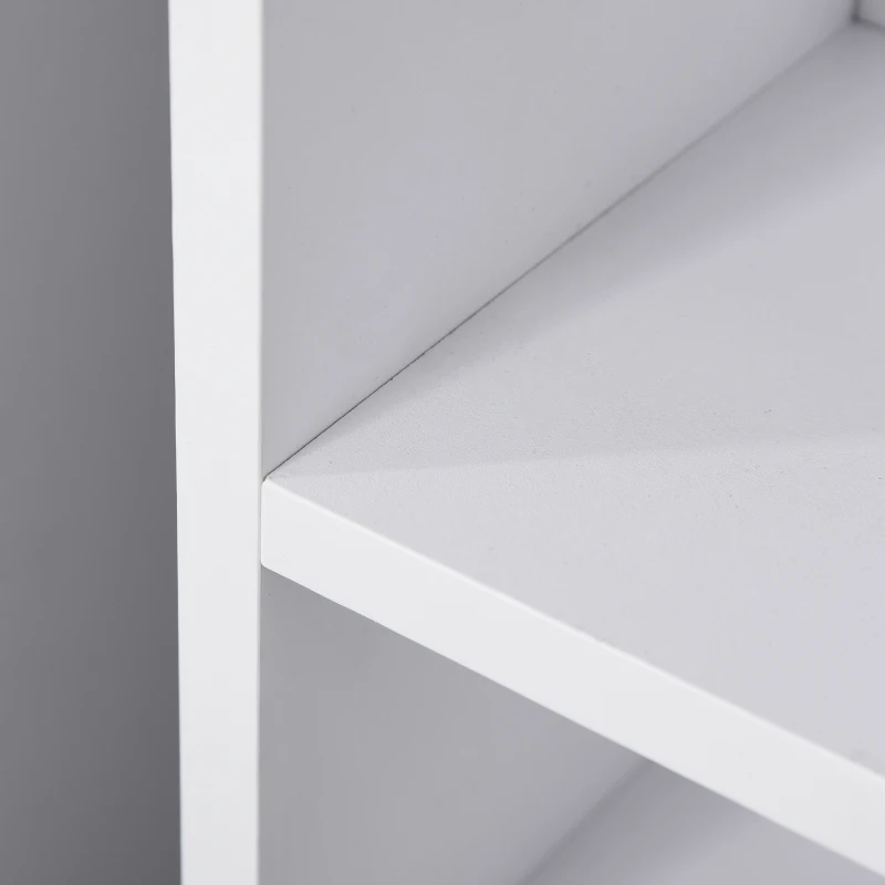 HOMCOM cd-toren cd-rek vrijstaand rek tweedelige set met twee opbergvakken