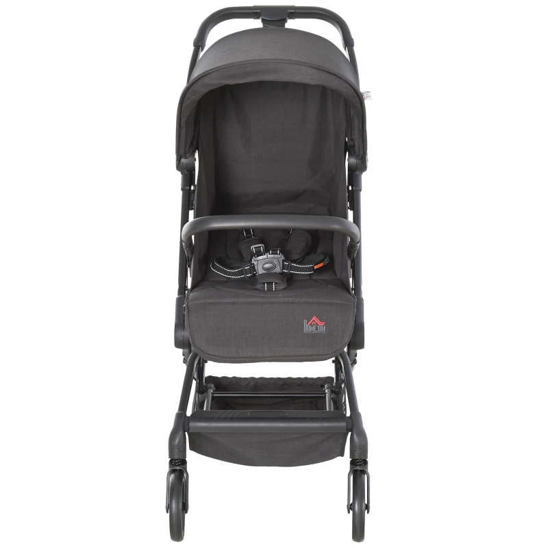 HOMCOM kinderwagen inklapbare buggy babyzitje babybedje 0-36 maanden 88 x 42 x 105 cm