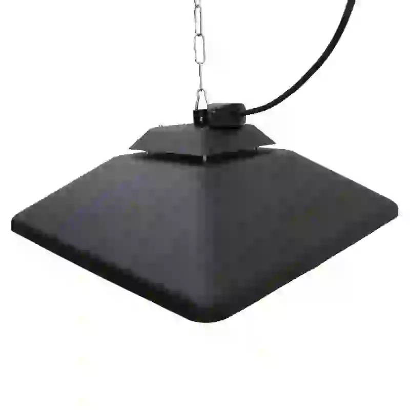 Outsunny Terrasverwarmer plafondverwarmer met LED-verlichting afstandsbediening 2000 W