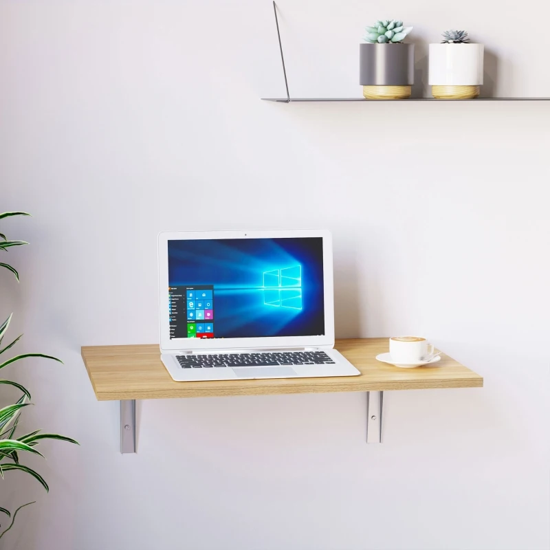 HOMCOM Wandtafel wandklaptafel keukentafel bureau eettafel kindermeubilair 2 kleuren