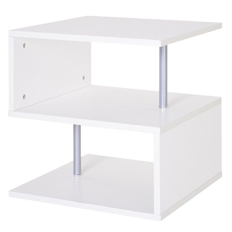 Salontafel bijzettafel koffietafel theetafel woonkamertafel wit houtnerf