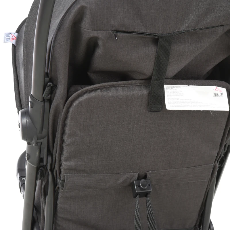 HOMCOM kinderwagen inklapbare buggy babyzitje babybedje 0-36 maanden 88 x 42 x 105 cm