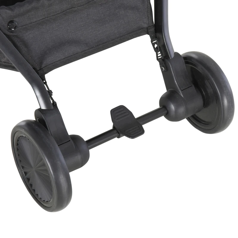 HOMCOM kinderwagen inklapbare buggy babyzitje babybedje 0-36 maanden 88 x 42 x 105 cm