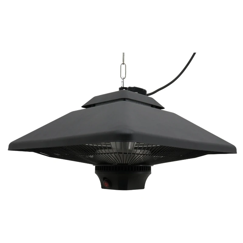 Outsunny Terrasverwarmer plafondverwarmer met LED-verlichting afstandsbediening 2000 W