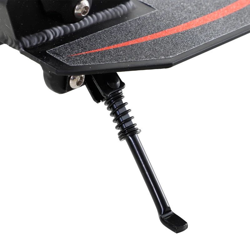 HOMCOM Kinderscooter, step met schokdemping, step, opklapbaar en in hoogte verstelbaar, vanaf 14 jaar, aluminium, zwart, 92,5 x 37,5 x 87-101,5 cm