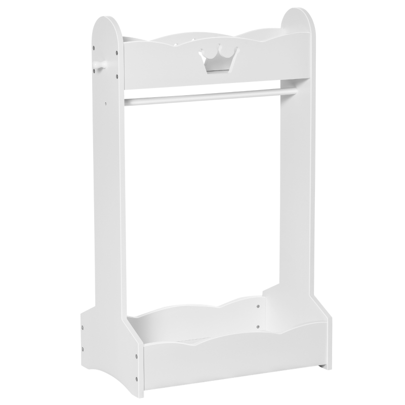 HOMCOM Kinder-Kleiderständer Kiefernholz 70,5 x 37 x 103 cm
