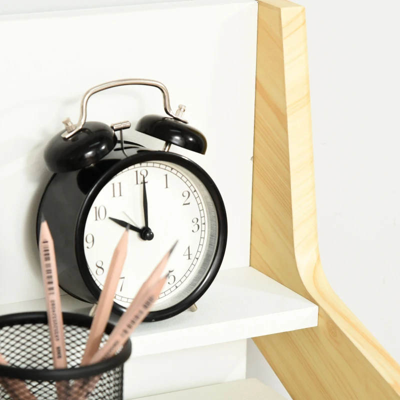 HOMCOM sta bureau met 2 vakken in Scandi design 98 cm x 53.5 cm x 76 cm