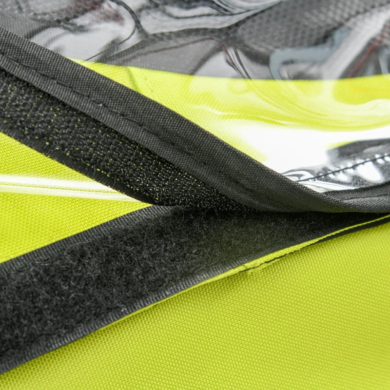 HOMCOM 2-in-1 kinderaanhanger fietskar kinderwagen met opbergtas tweelaags stalen buis metaal oxford groen + zwart 160 x 84 x 106 cm