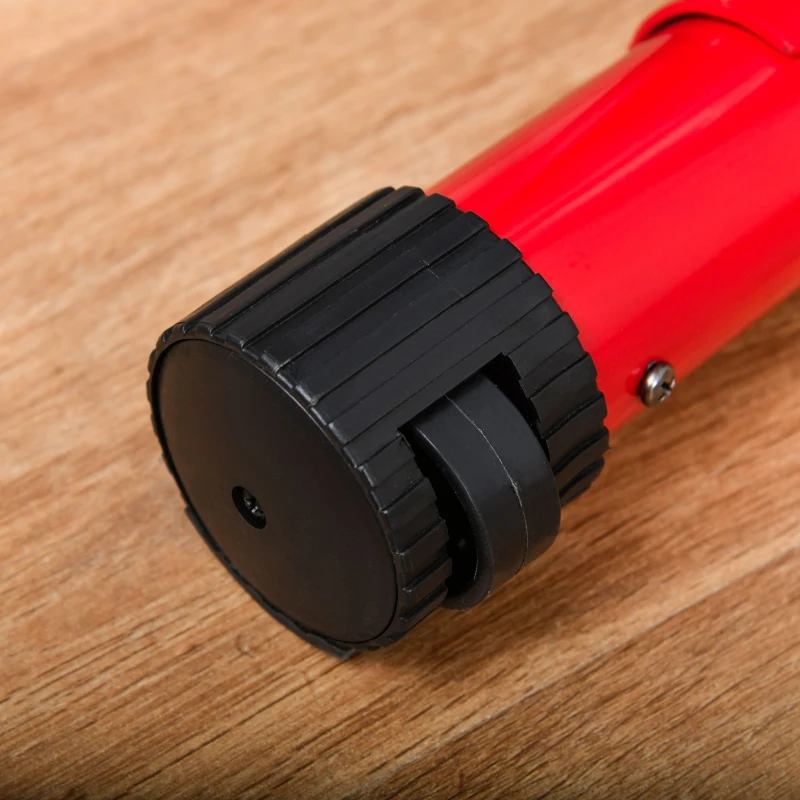 HOMCOM hometrainer fietstrainer 1,5 kg vliegwiel hometrainer met 8 verstelbare magnetische weerstandswielen staal ABS rood + zwart 97-107 x 53 x 22 cm