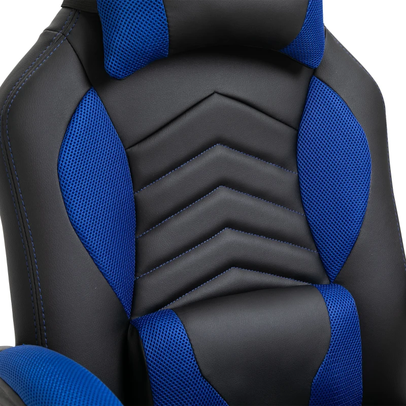 HOMCOM Bureaustoel sportstoel massagestoel draaistoel met warmtefunctie kantoor 2 kleuren