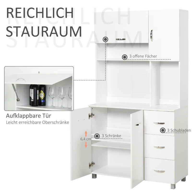 HOMCOM keukenkast opbergkast