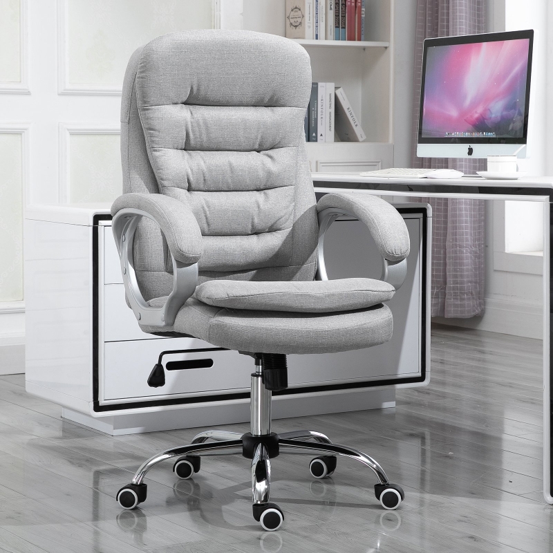 Krzesło biurowe funkcja przechylania ergonomiczne krzesło obrotowe 360° z regulacją wysokości 2 kolory