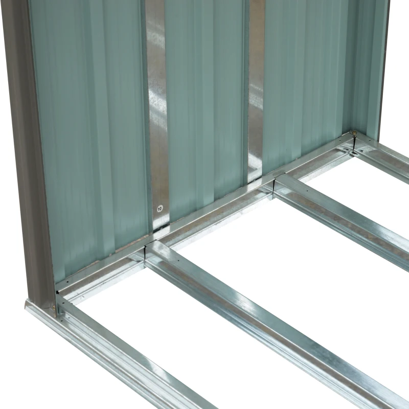 Outsunny® REGAŁ ZEWNĘTRZNY NA DREWNO KOMINKOWE DREWUTNIA Stal Szary