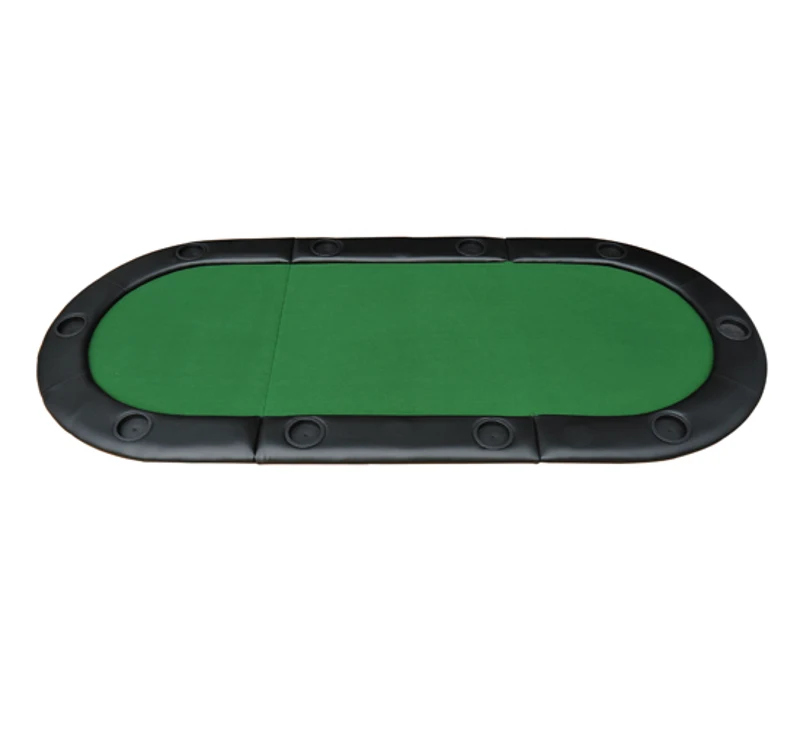 HOMCOM 200x90 cm Classic Folding Poker Table W/Carry Bag