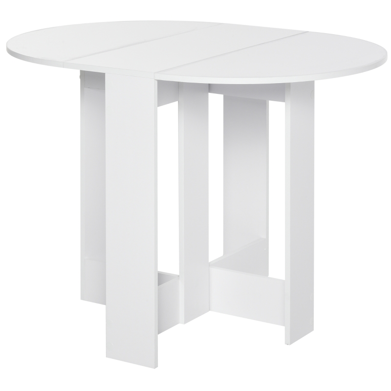 HOMCOM Folding Drop Leaf Dining Table Foldable Bar Table for Small Kitchen