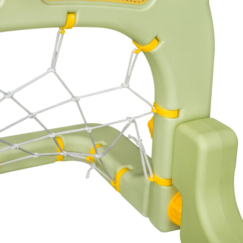 HOMCOM 2 in 1 Sport Center Basketball Hoop Stand Soccer Net Toddler Activity Toy Game