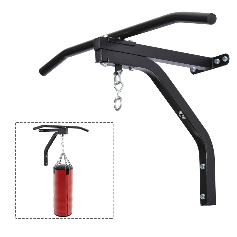 HOMCOM  Boxing Wall Mount Hanger-Black