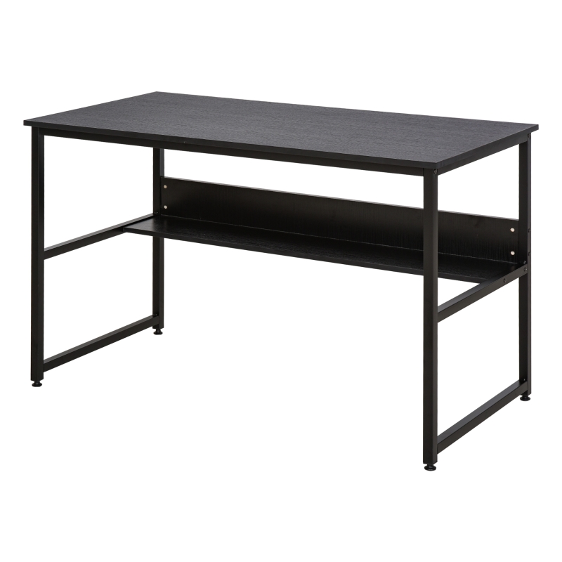 HOMCOM Schreibtisch Computertisch Bürotisch Heimbüro Arbeitszimmer Spanplatte Metall