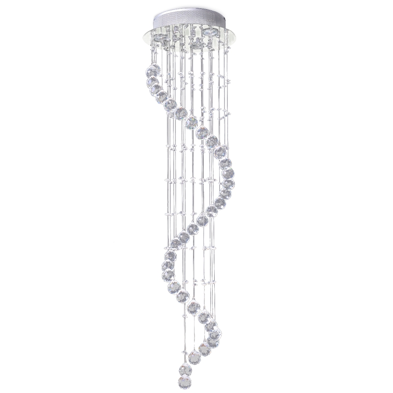 HOMCOM Crystal Chandelier, 35 Φ 40 mm balls and 160 Octagons