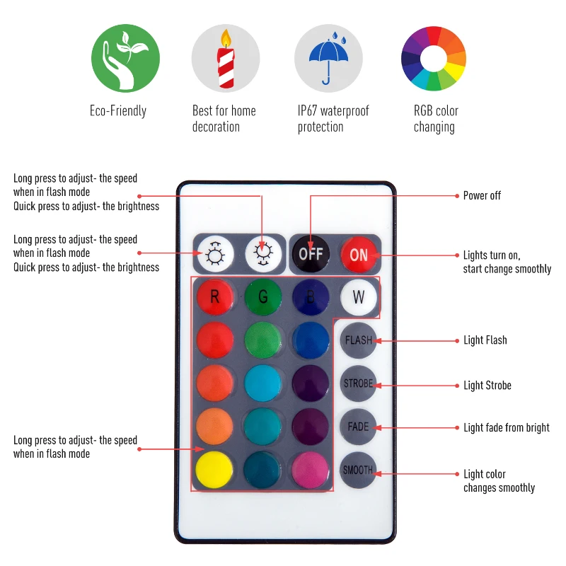 HOMCOM LED Glowing Ball Globe Lamp