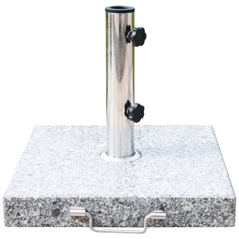 Outsunny 30 kg Marble Umbrella Base-Hemp Grey