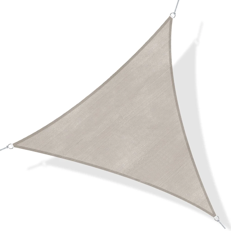 Outsunny 3m Sun Shade Sail-Light Brown