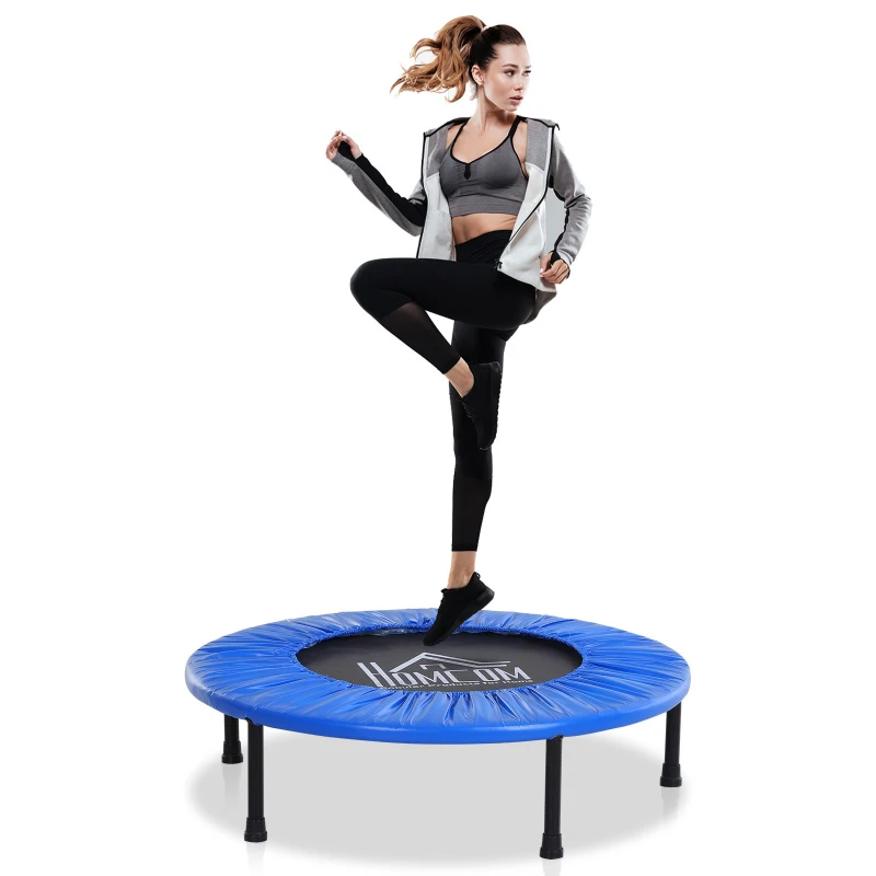 HOMCOM 3.2ft 96.5 cm Mini Trampoline-Black/Blue