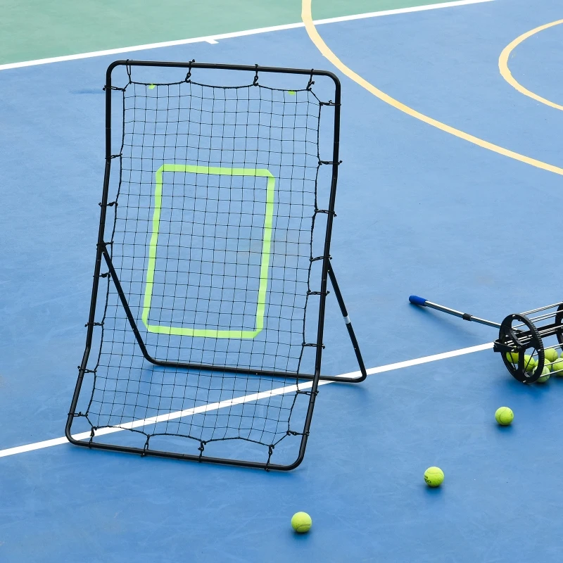 HOMCOM Tall PE Rebounder Net for Sports Target Training 90x80x140cm Black