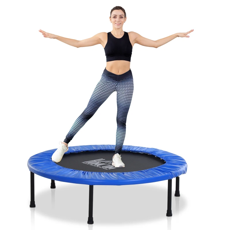 HOMCOM 3.2ft 96.5 cm Mini Trampoline-Black/Blue