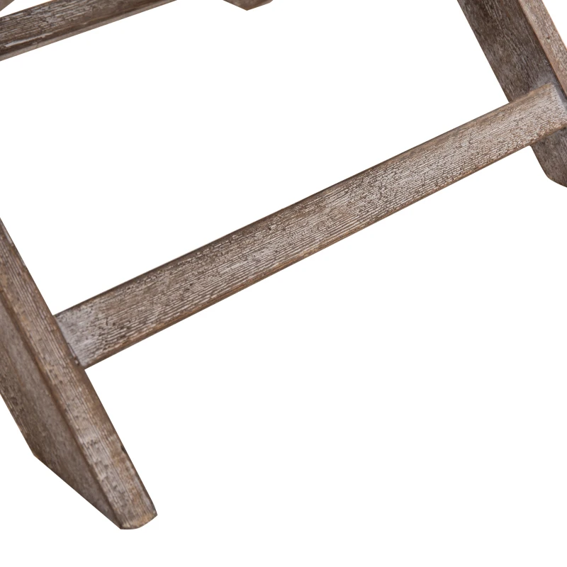 HOMCOM Small Footstool, Vintage Footrest with Velvet-touch Upholstery, Padded Seat and X-shaped Wood Legs for Living Room, Grey