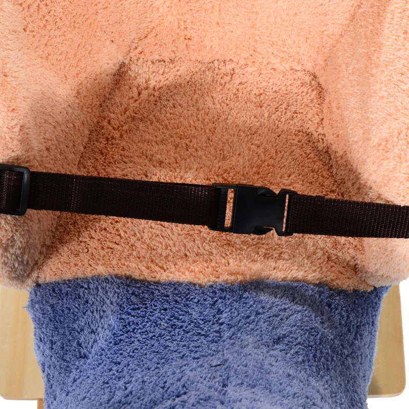 HOMCOM Elephant Rocking, with Sound, Elephant-Blue/Beige